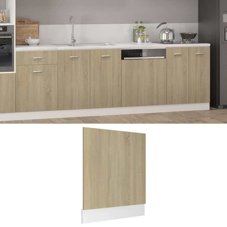 Vaatwasserpaneel Lyon 59,5x3x67 cm sonoma eikenkleurig 1