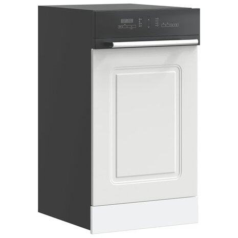 Vaatwasserpaneel Kalmar 45x1,5x57 cm bewerkt hout wit 1