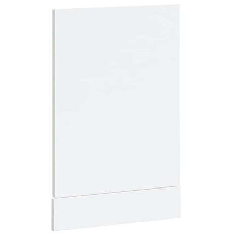 Vaatwasserpaneel Kalmar 45x1,5x57 cm bewerkt hout hoogglans wit 6