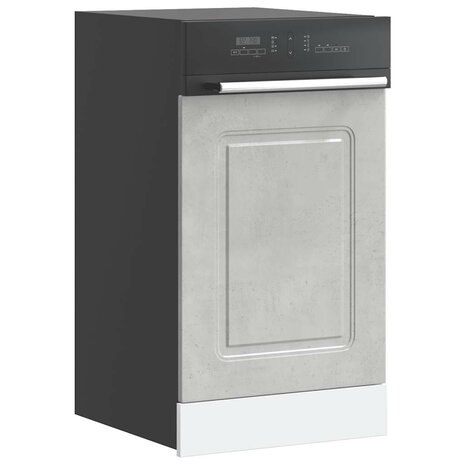 Vaatwasserpaneel Kalmar 45x1,5x57 cm bewerkt hout betongrijs 1