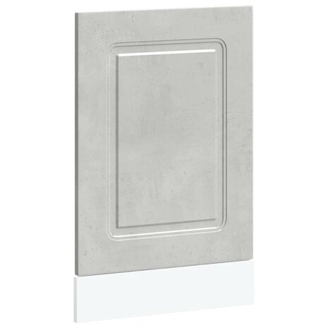Vaatwasserpaneel Kalmar 45x1,5x57 cm bewerkt hout betongrijs 2