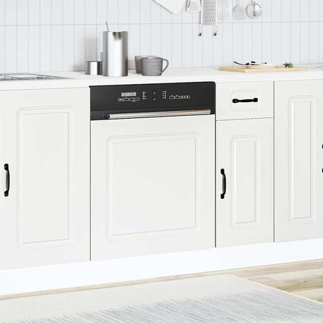 Vaatwasserpaneel Kalmar 60x1,5x57 cm bewerkt hout wit 3