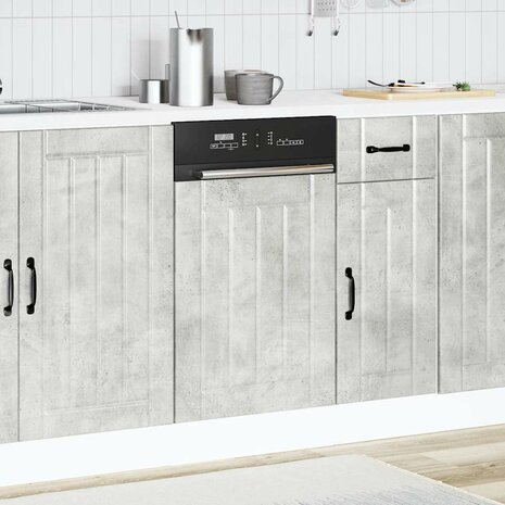 Vaatwasserpaneel Lucca bewerkt hout betongrijs 3