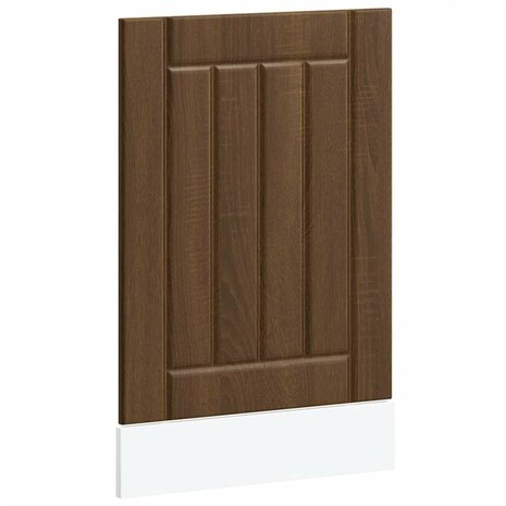 Vaatwasserpaneel Lucca bewerkt hout bruin eikenkleur 2