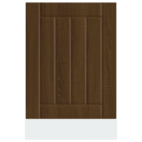 Vaatwasserpaneel Lucca bewerkt hout bruin eikenkleur 4