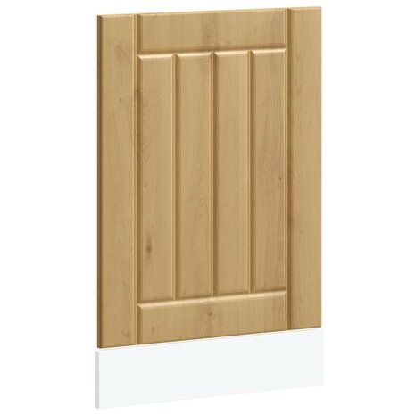 Vaatwasserpaneel Lucca bewerkt hout artisanaal eikenkleur 2