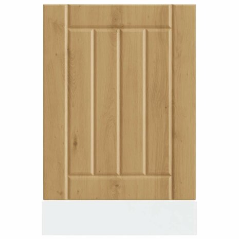 Vaatwasserpaneel Lucca bewerkt hout artisanaal eikenkleur 4
