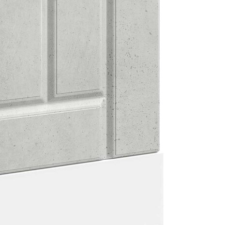 Vaatwasserpaneel Lucca bewerkt hout betongrijs 7