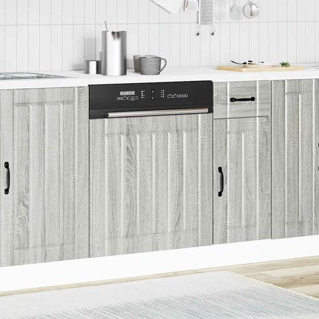 Vaatwasserpaneel Lucca bewerkt hout grijs sonoma eiken 3