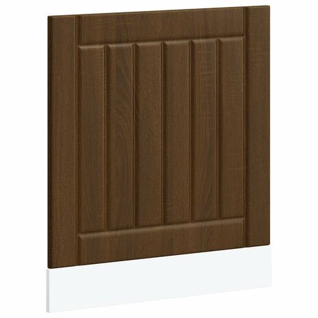 Vaatwasserpaneel Lucca bewerkt hout bruin eikenkleur 2
