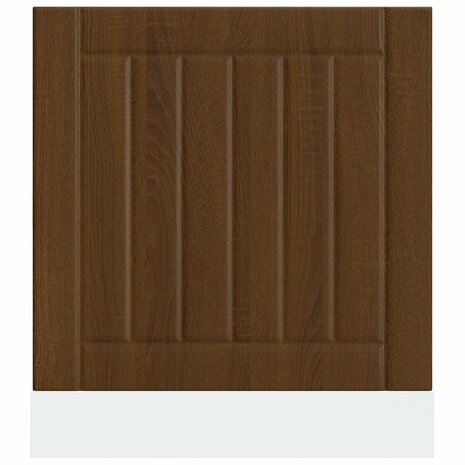 Vaatwasserpaneel Lucca bewerkt hout bruin eikenkleur 4