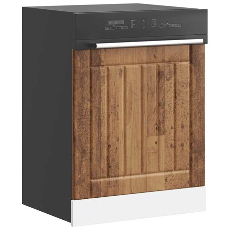Vaatwasserpaneel Lucca bewerkt hout oud houtkleurig 1