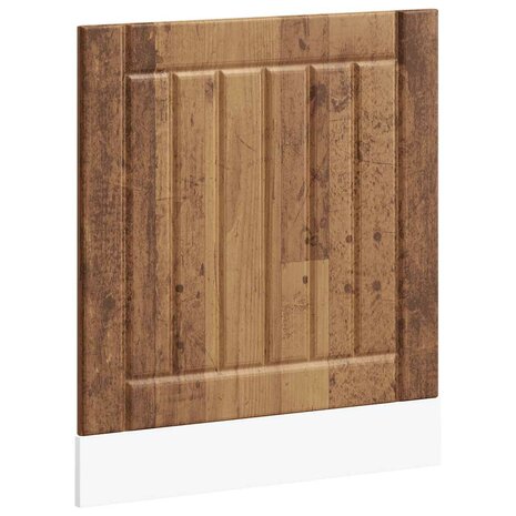 Vaatwasserpaneel Lucca bewerkt hout oud houtkleurig 2