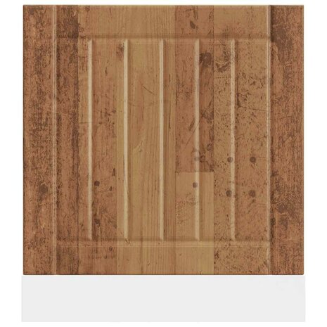 Vaatwasserpaneel Lucca bewerkt hout oud houtkleurig 4