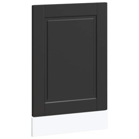 Vaatwasserpaneel Porto 45x1,5x57 cm bewerkt hout zwart 2