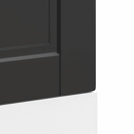 Vaatwasserpaneel Porto 45x1,5x57 cm bewerkt hout zwart 7