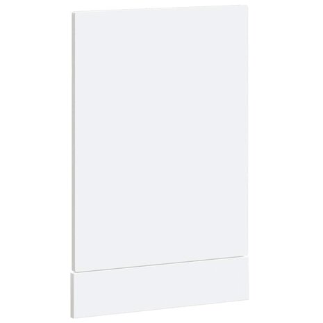 Vaatwasserpaneel Porto 45x1,5x57 cm bewerkt hout hoogglans wit 6