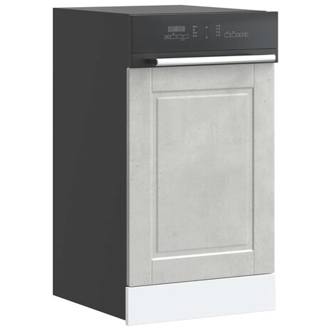 Vaatwasserpaneel Porto 45x1,5x57 cm bewerkt hout betongrijs 1
