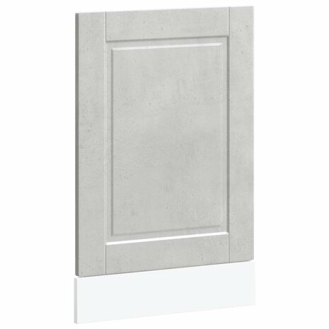 Vaatwasserpaneel Porto 45x1,5x57 cm bewerkt hout betongrijs 2
