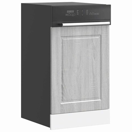 Vaatwasserpaneel Porto 45x1,5x57cm bewerkt hout grijs sonoma eiken 1