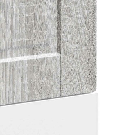Vaatwasserpaneel Porto 45x1,5x57cm bewerkt hout grijs sonoma eiken 7