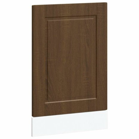 Vaatwasserpaneel Porto 45x1,5x57 cm bewerkt hout bruin eikenkleur 2