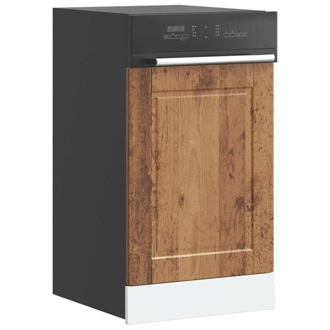 Vaatwasserpaneel Porto 45x1,5x57 cm bewerkt hout oud houtkleurig 1