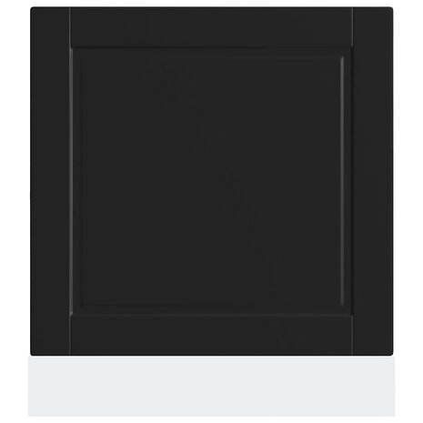 Vaatwasserpaneel Porto 60x1,5x57 cm bewerkt hout zwart 4