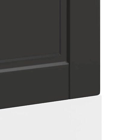 Vaatwasserpaneel Porto 60x1,5x57 cm bewerkt hout zwart 7
