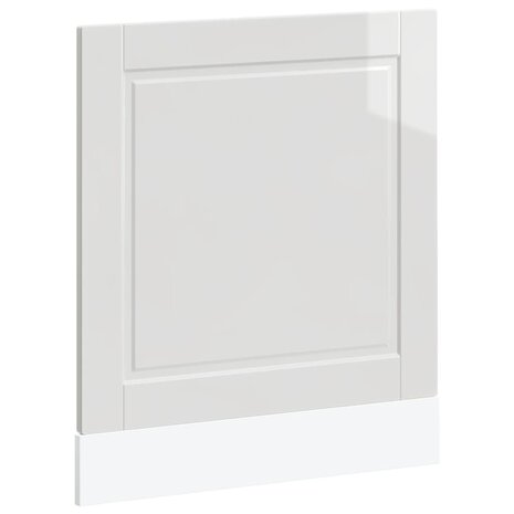 Vaatwasserpaneel Porto 60x1,5x57 cm bewerkt hout hoogglans wit 2