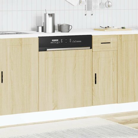 Vaatwasserpaneel Porto 60x1,5x57 cm bewerkt hout sonoma eikenkleur 3