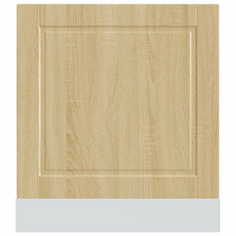 Vaatwasserpaneel Porto 60x1,5x57 cm bewerkt hout sonoma eikenkleur 4