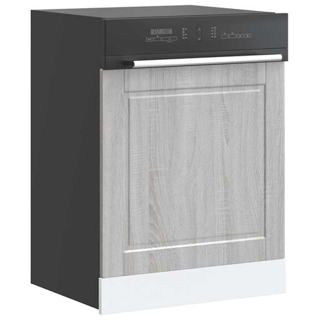 Vaatwasserpaneel Porto 60x1,5x57cm bewerkt hout grijs sonoma eiken 1