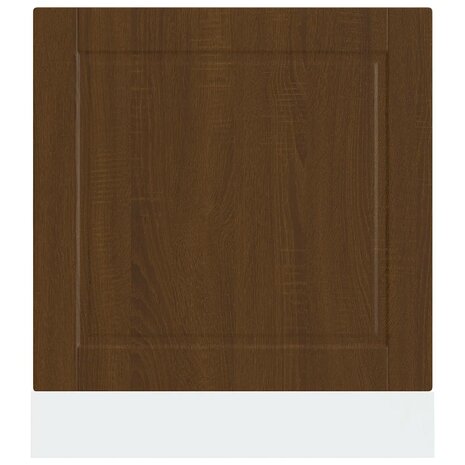 Vaatwasserpaneel Porto 60x1,5x57 cm bewerkt hout bruin eikenkleur 4