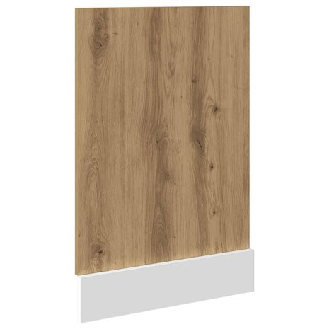 Vaatwasserpaneel Lyon 45x3x67 cm bewerkt hout artisanaal eiken 5