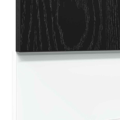 Vaatwasserpaneel Lyon 45x1,5x67 cm bewerkt hout zwart eiken 7