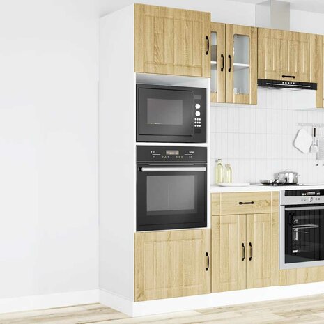 Ovenkasten 2 st Lucca bewerkt hout sonoma eikenkleurig 3