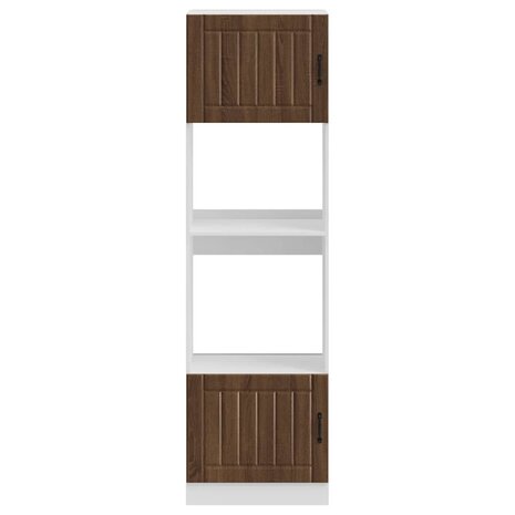 Ovenkasten 2 st Lucca bewerkt hout bruin eikenkleur 4
