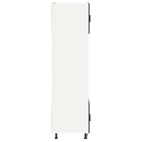 Ovenkast PORTO Zwart Eiken 60 x 57 x 207 cm Bewerkt hout 6