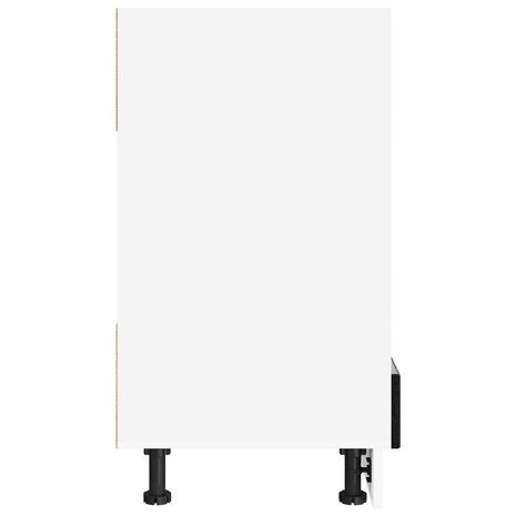 Ovenkast LUCCA Zwart eiken 60 x 46 x 81,5 cm Bewerkt hout 5