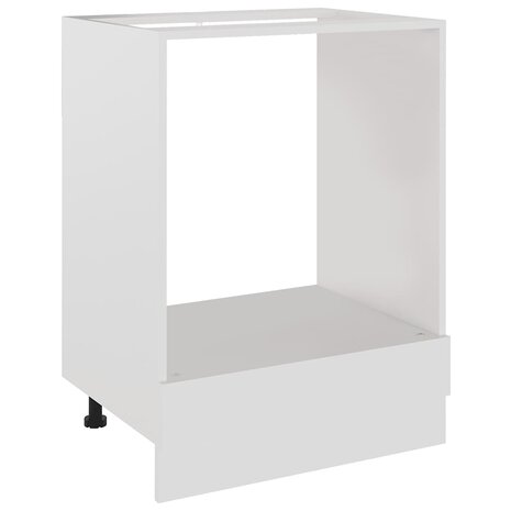 Ovenkast Lyon 60x46x81,5 cm bewerkt hout wit 2