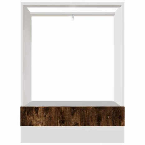 Ovenkast Lyon 60x46x81,5 cm bewerkt hout gerookt eikenkleurig 5