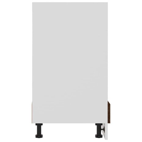 Ovenkast Lyon 60x46x81,5 cm bewerkt hout gerookt eikenkleurig 6