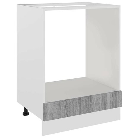 Ovenkast Lyon 60x46x81,5 cm grijs sonoma eikenkleurig 2
