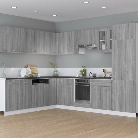 Ovenkast Lyon 60x46x81,5 cm grijs sonoma eikenkleurig 3