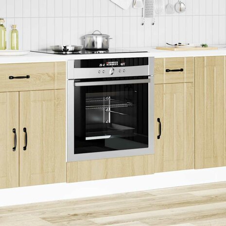 Ovenkast Lucca bewerkt hout sonoma eikenkleurig 3