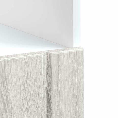 Ovenkast Lucca bewerkt hout grijs sonoma eiken 8
