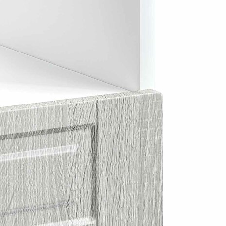 Ovenkast "Porto" bewerkt hout grijs sonoma eiken 8