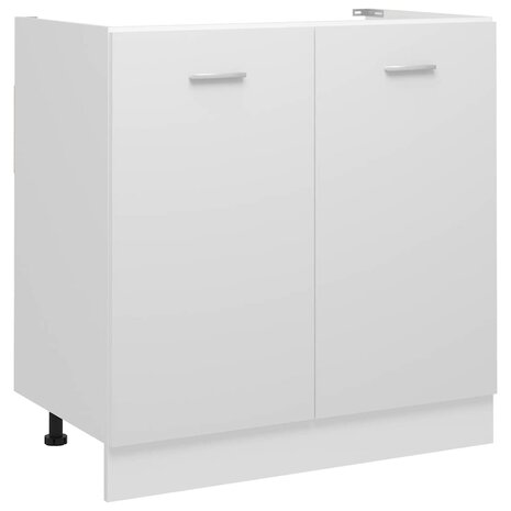 Wastafelonderkast Lyon 80x46x81,5 cm bewerkt hout wit 1