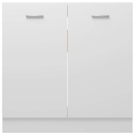 Wastafelonderkast Lyon 80x46x81,5 cm bewerkt hout wit 7